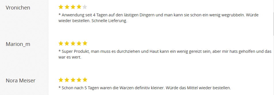 Zymaderm gegen Warzen